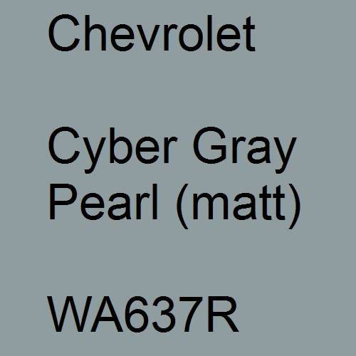 Chevrolet, Cyber Gray Pearl (matt), WA637R.